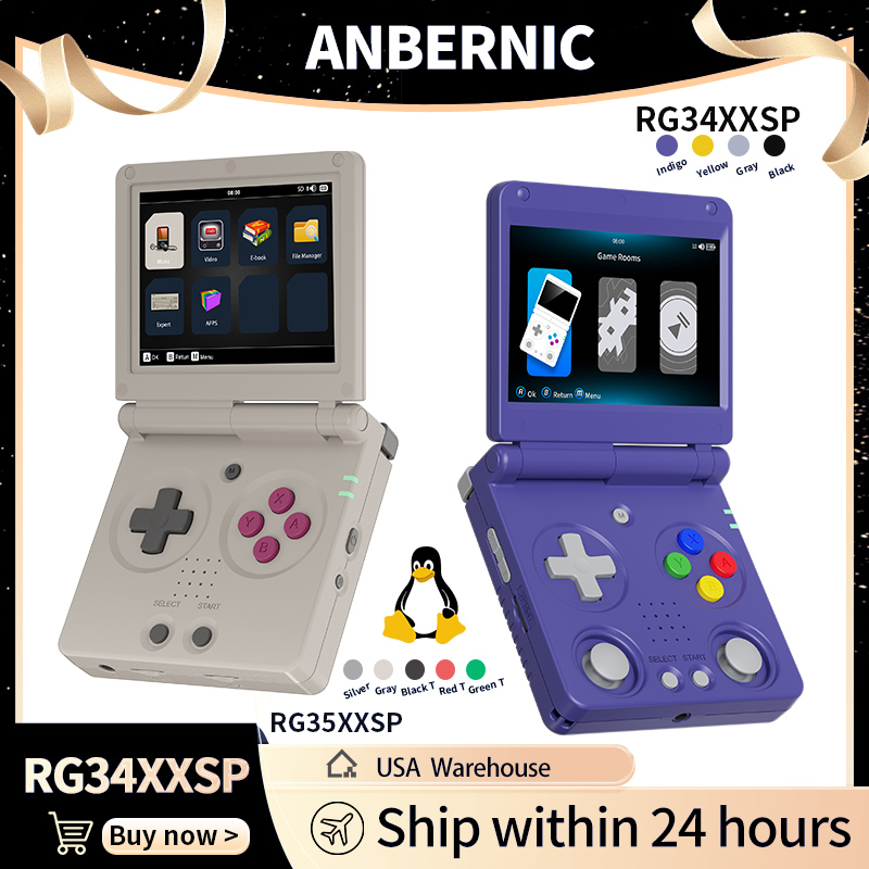 Retro Gaming N64 - Anbernic RG34XXSP RG35XXSP Flip Handheld Game