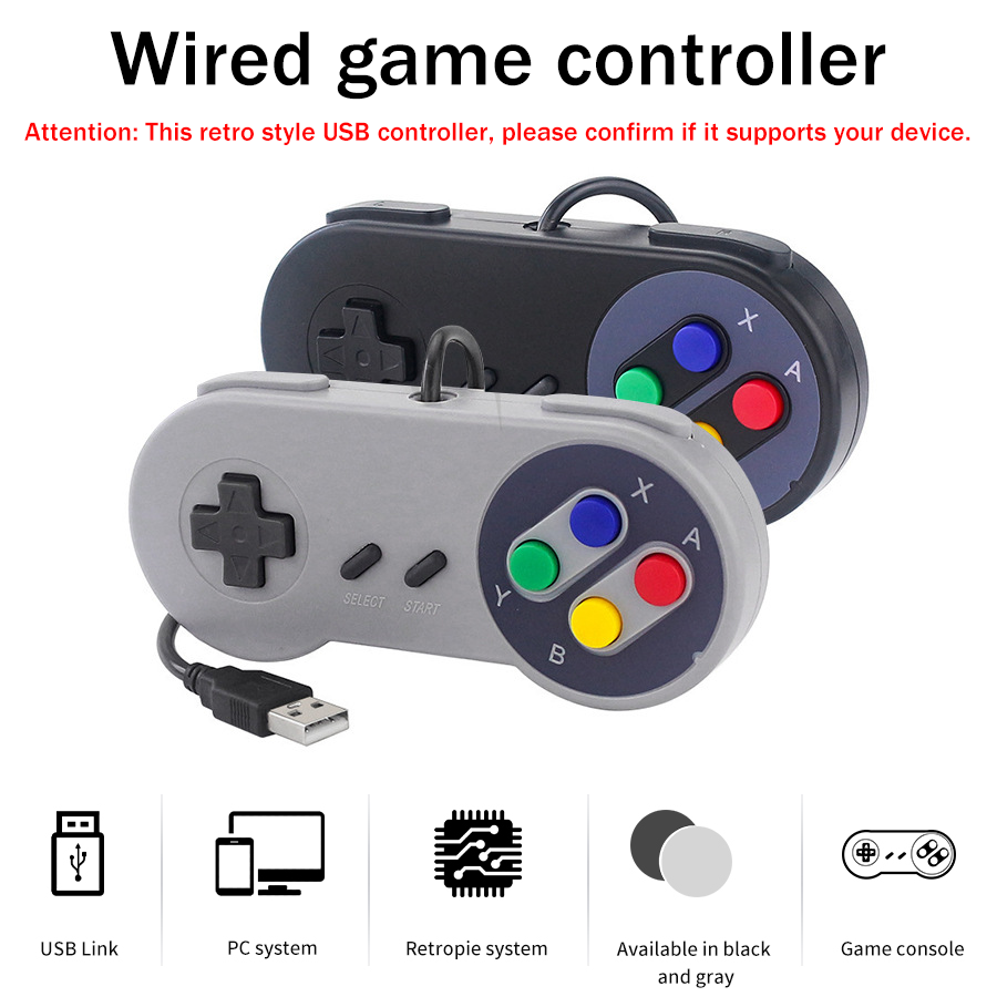 Retro Gaming With Raspberry Pi - 1-2 pcs SNES USB Controller Retro