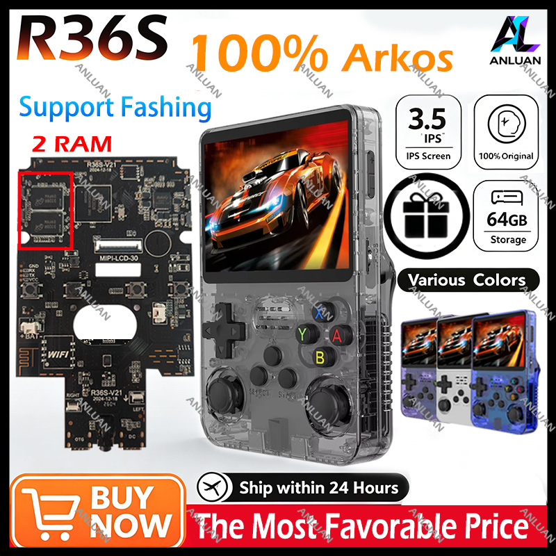 Retro Gaming Emulator - Genuine R36S Retro Handheld Game Player