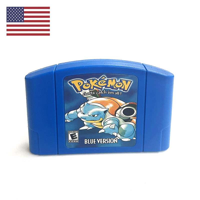 Retro Gaming N64 - USA NTSC Version English Pokemon Blue