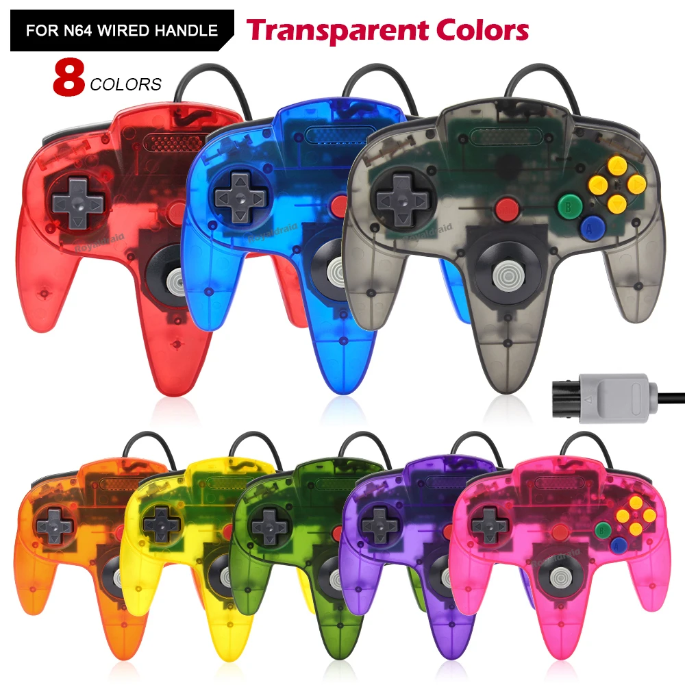 Retro Gaming N64 - 8 Colors Wired Gamepad For N64