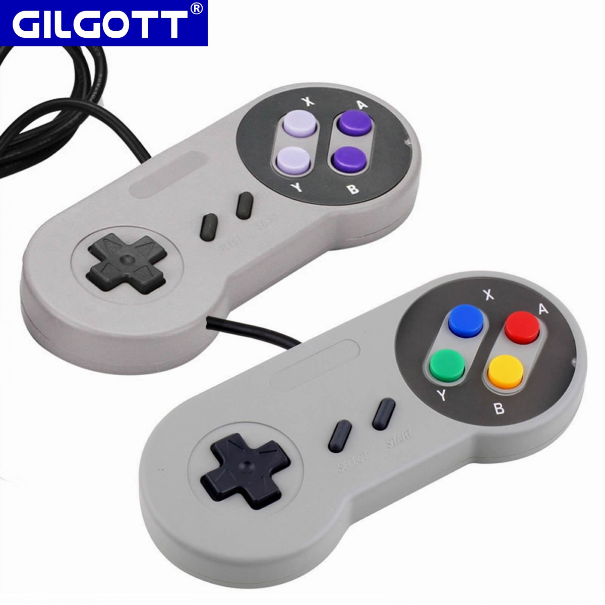 Retro Gaming With Raspberry Pi - 2PCS/Set 1.4M Wired USB Game Controller