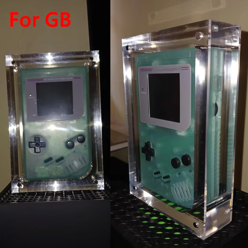 Game Boy Cartridge Holder - Transparency Acrylic Magnetic Cover Console Display