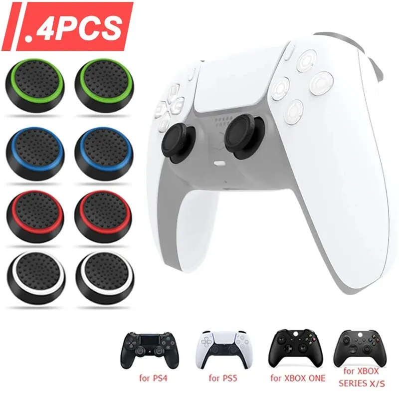 Retro Gaming Xbox One - New 4Pcs Silicone Thumb Stick Grip