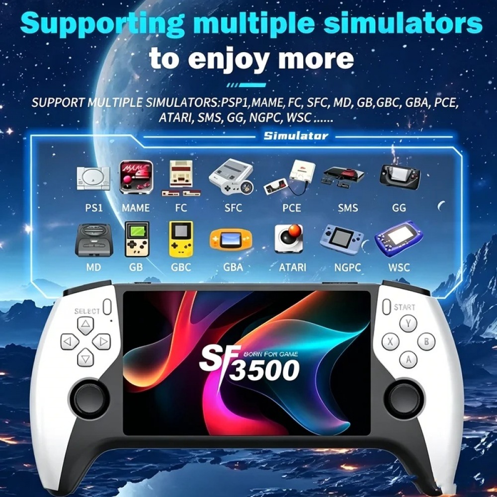 Retro Gaming Handheld - SF3500 5 inch Handheld Game Console