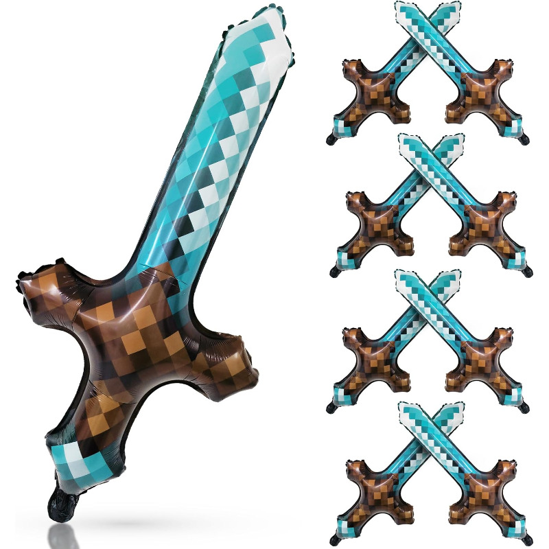 8Pcs Pixel Inflatable Sword My - đánh giá và giá Retro Gaming Event
