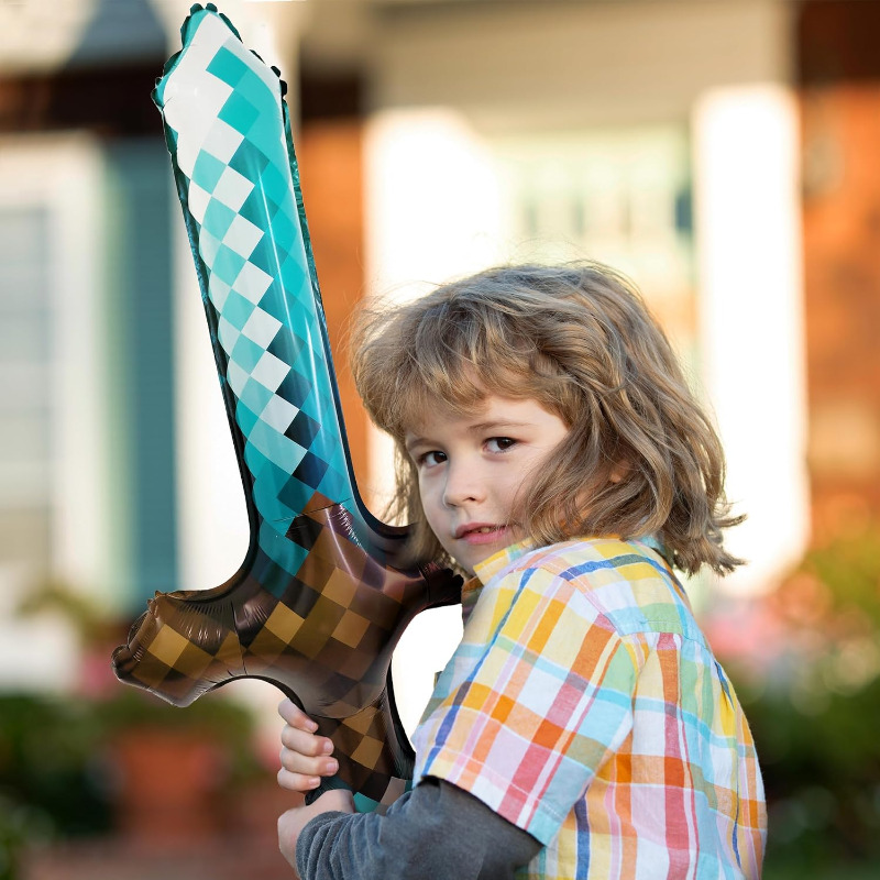 8Pcs Pixel Inflatable Sword My - đánh giá và giá Retro Gaming Event