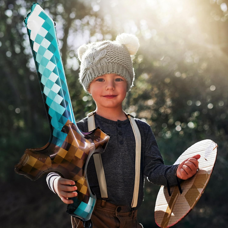 8Pcs Pixel Inflatable Sword My - đánh giá và giá Retro Gaming Event