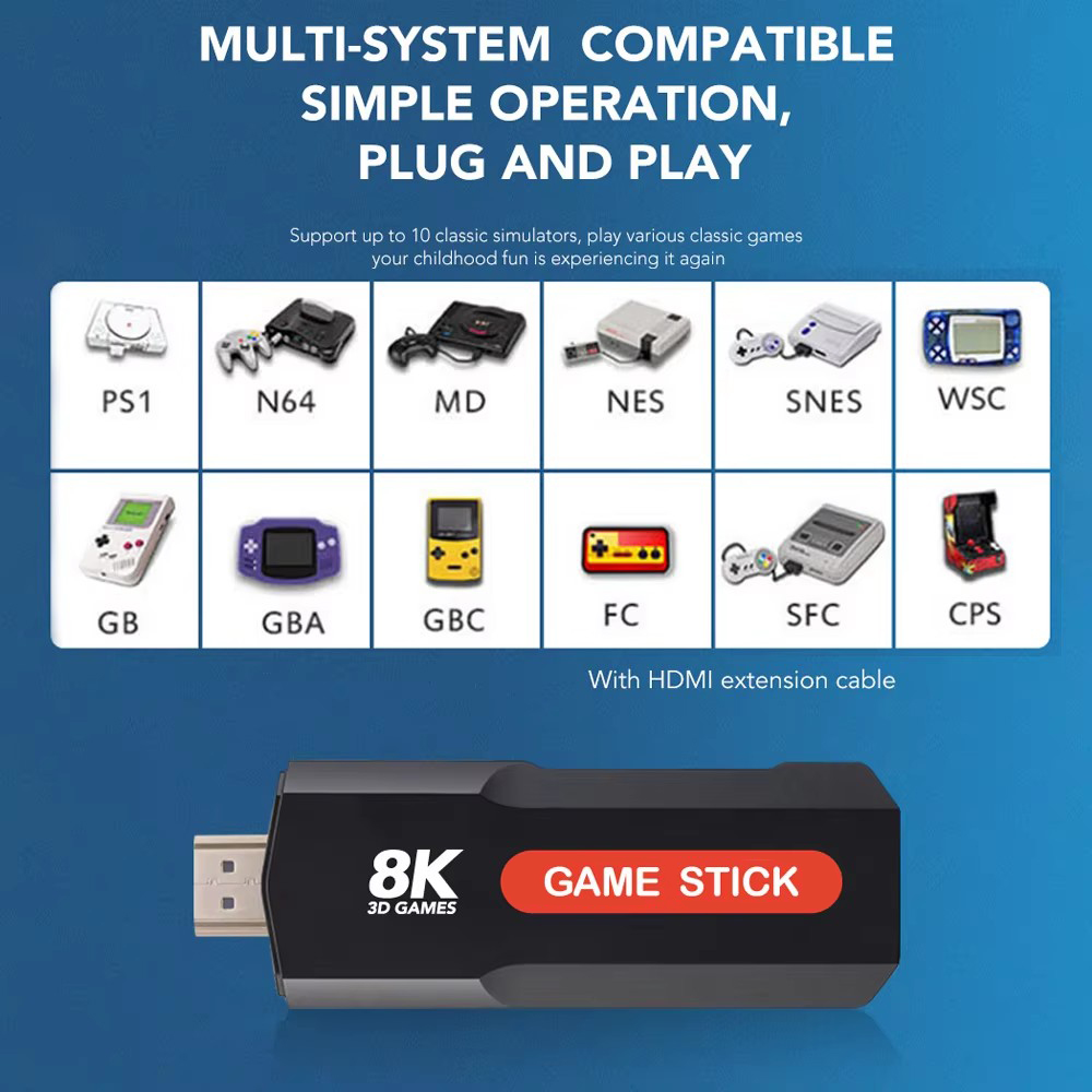 X2 Game Stick HD 4K 8K 3D Cons - đánh giá và giá Retro Gaming Os
