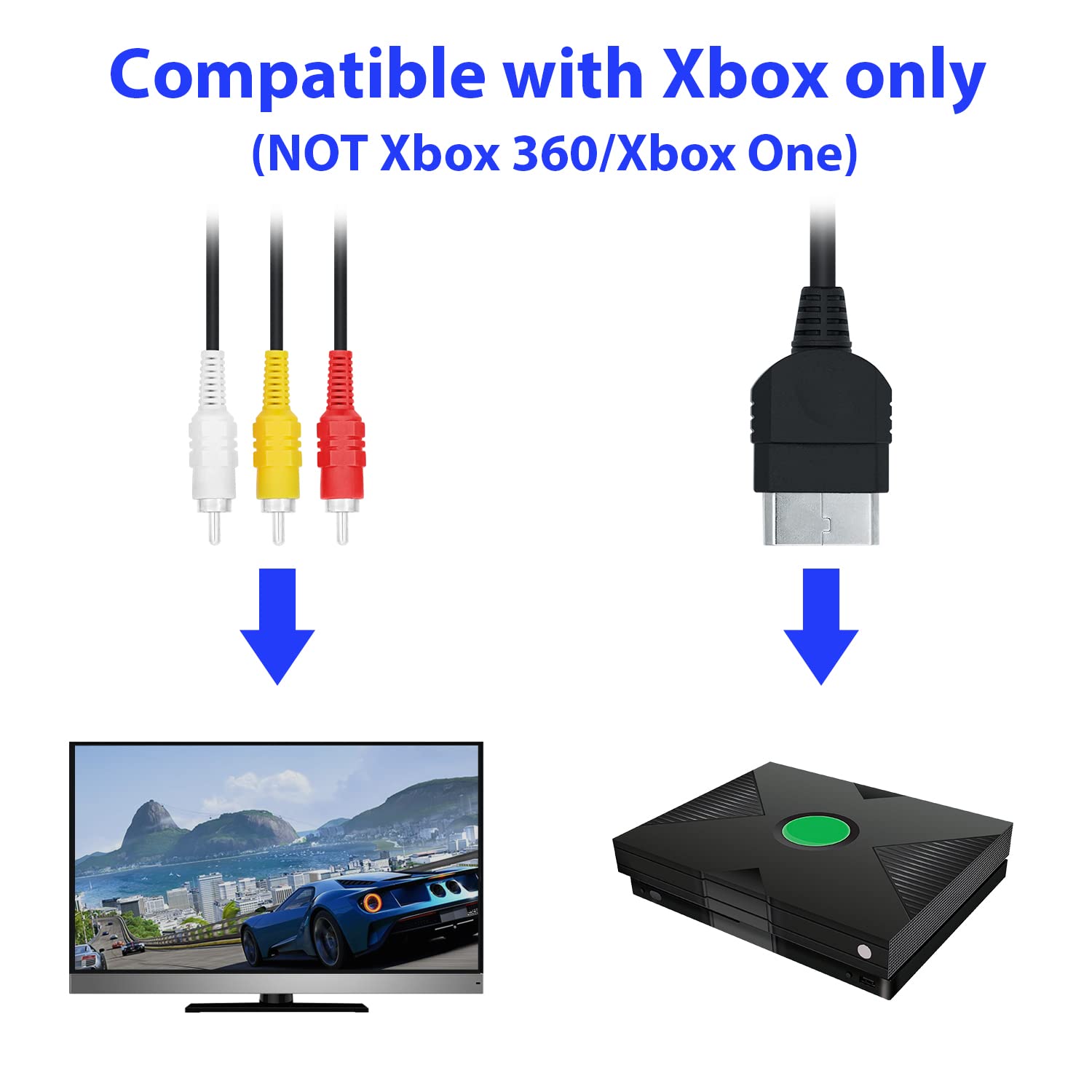 Xbox Original AV Cable Cord Co - đánh giá và giá Retro Gaming Xbox One